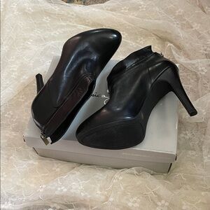 Jessica Simpson Sleek Black Heeled Boots